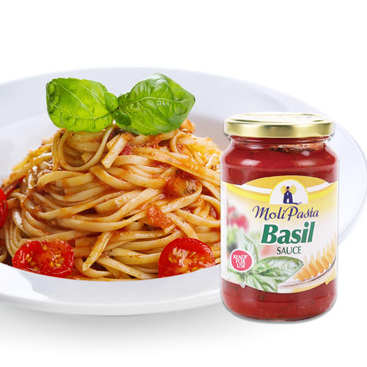 莫利 意大利进口 番茄罗勒味意大利面酱350g 商品图2