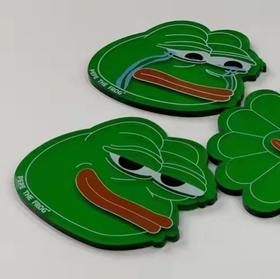 PEPE 悲伤+开心杯垫