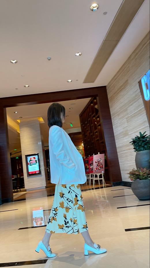 westory乐福鞋女2021春季新款链条真皮高跟一脚蹬单鞋52881 商品图4