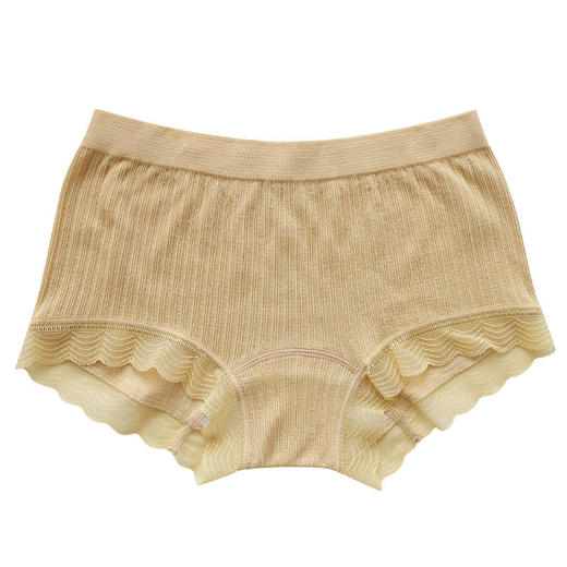 薄款夏季蚕丝档一分安全裤无痕蕾丝中腰女内裤小平脚裤真丝防走光 商品图4