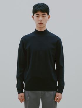 8seconds Tencel high collar 海军蓝纯棉半领T恤男款#421141CY1RJPY带授权招加盟代理