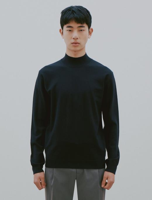 8seconds Tencel high collar 海军蓝纯棉半领T恤男款#421141CY1RJPY带授权招加盟代理 商品图0