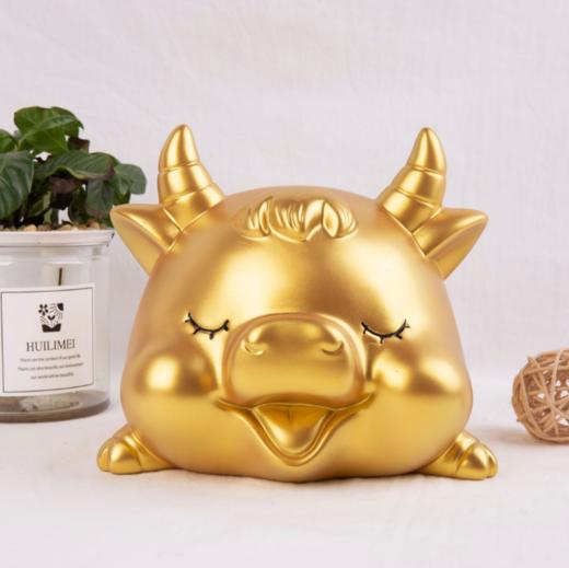 家居摆件牛年吉祥物金牛存钱罐创意礼品儿童玩具牛储蓄罐牛摆件