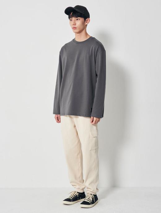 8seconds Tencel high collar灰染标签长袖T恤 男款#260X41DYB4JPY带授权招加盟代理 商品图2