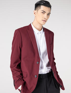 PINLI品立 春款时尚男装便西修身小西装西服外套B171106073