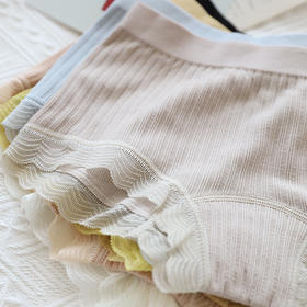 薄款夏季蚕丝档一分安全裤无痕蕾丝中腰女内裤小平脚裤真丝防走光