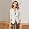 丁摩 重磅30姆米真丝西装女通勤桑蚕丝西服薄款上衣外套Q121079-DZ999 商品缩略图8