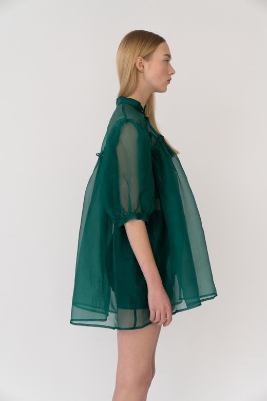 真丝纱立领娃娃裙（含内衬） 商品图8