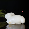 和田玉（白玉）籽料挂件--羊如意 94.98g 商品缩略图2
