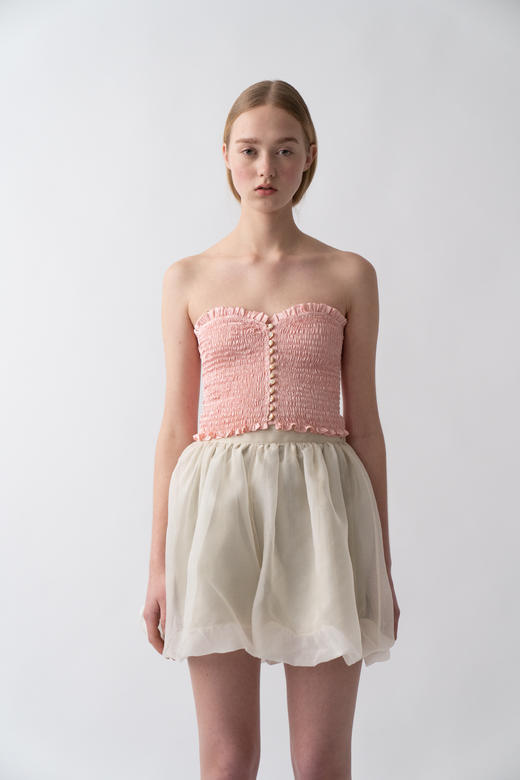 高腰真丝花苞短裤 商品图4