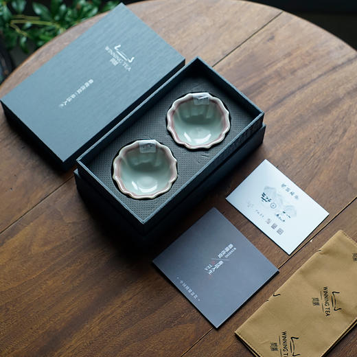 【问鼎】【萼红宝相杯2入】景德镇茶盏小茶杯个人陶瓷茶具品茗杯单杯 商品图3