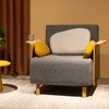 尖叫设计 鹅卵石可折叠单人沙发床坐卧两用现代简约小户型沙发 商品缩略图3