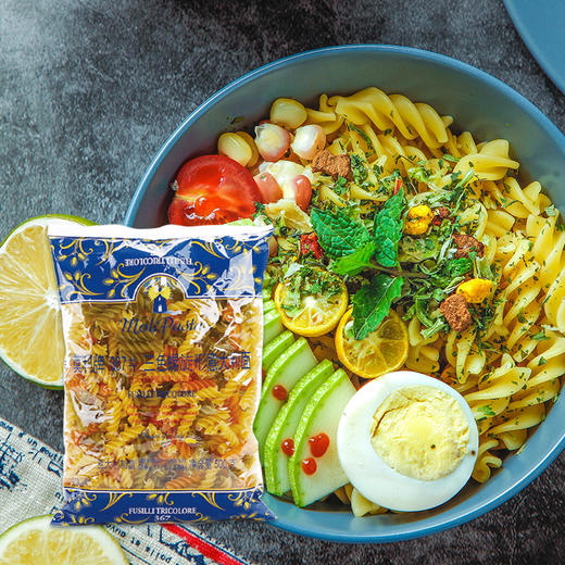 莫利 意大利进口 367#三色螺旋形意大利面 500g 商品图4