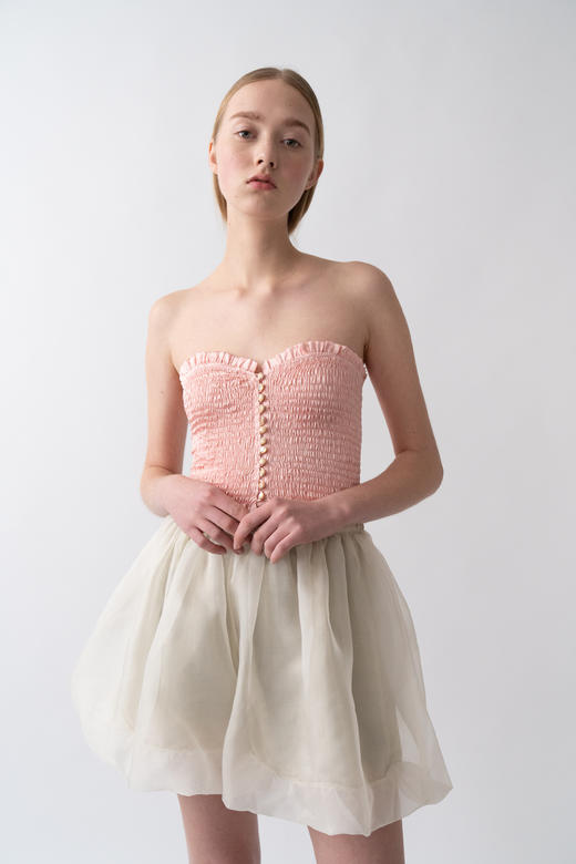 高腰真丝花苞短裤 商品图2