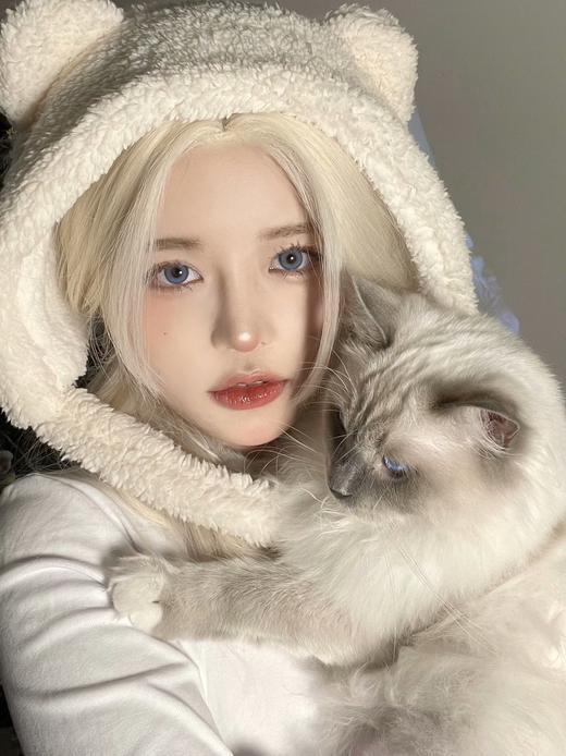 Puff girl半年抛 · 布偶甜心 14.2mm白狮参考着色中等直径｜半年抛 商品图6