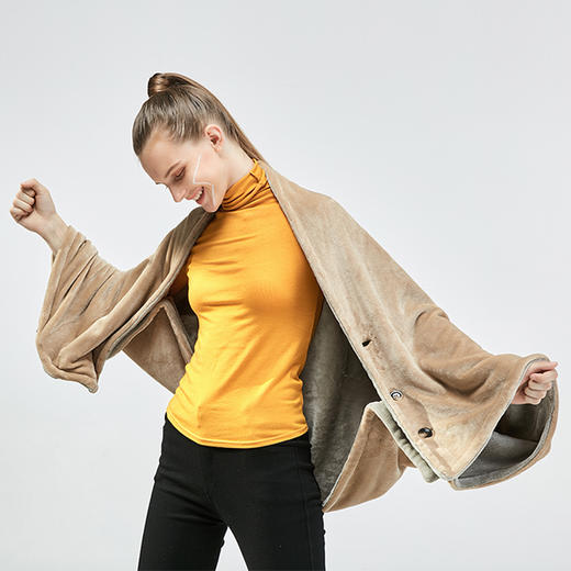 零界纤维 Zeroray 智能温控发热盖毯办公室取暖冬季被窝暖身毛毯 商品图4