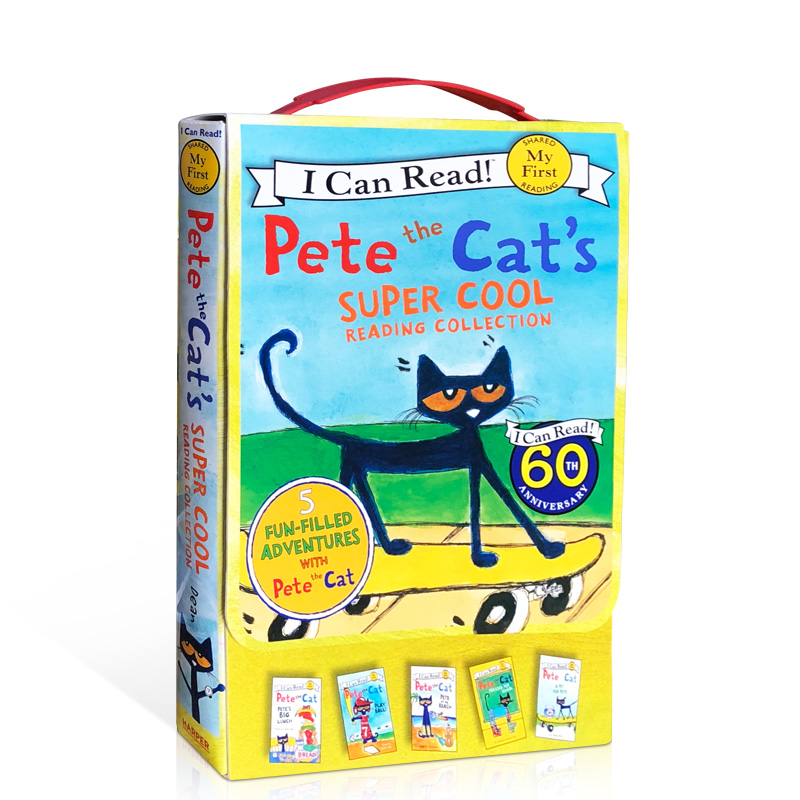 【送音频】【I can read系列】Pete the Cat 皮特猫5册盒装