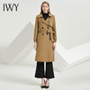 IWY/新款浅灰色驼色双面中长款毛呢大衣G8520T1013 商品缩略图2