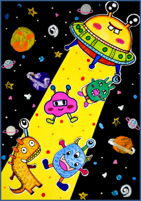 《神秘的太空》宇宙/科幻飞船外星人宇宙低幼【自动发货：下单后，点击手机短信中收到的链接，即可获取文件下载的链接；如有任何问题，可添加客服微信hm33268获得帮助】
