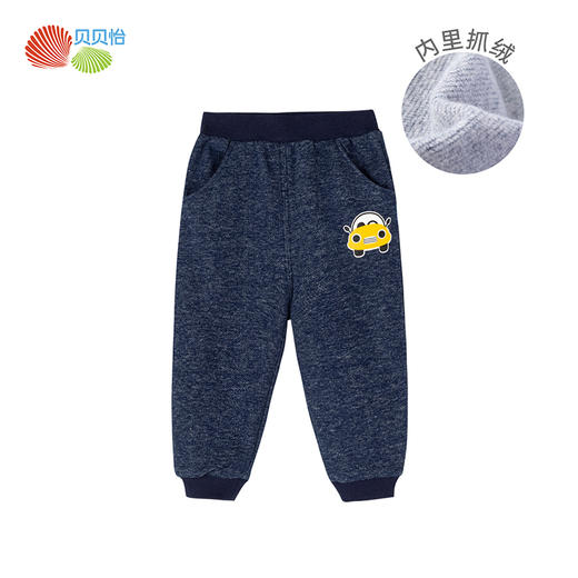 贝贝怡男童加绒保暖休闲裤仿牛仔时尚长裤203K2075 商品图9