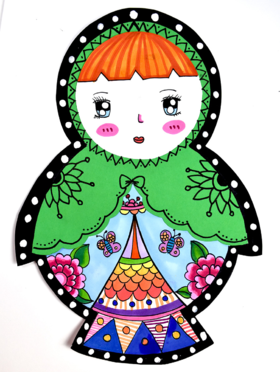 《可爱的俄罗斯套娃》【自动发货：下单后，点击手机短信中收到的链接，即可获取文件下载的链接；如有任何问题，可添加客服微信hm33268获得帮助】
