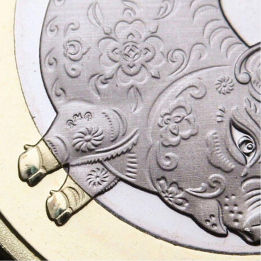 二轮十二生肖2019猪年贺岁流通纪念币10元面值双色铜合金 商品图3