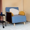 尖叫设计 鹅卵石可折叠单人沙发床坐卧两用现代简约小户型沙发 商品缩略图2