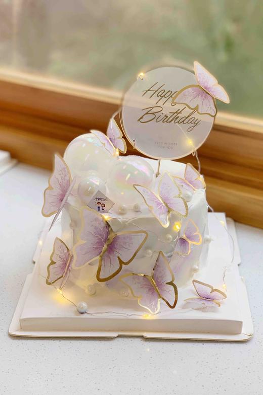 梦幻蝴蝶奶油蛋糕 下单前请仔细阅读商品 商品图1