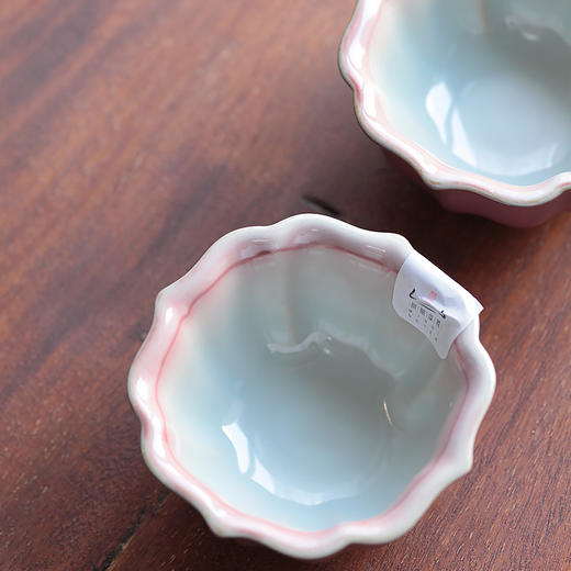 【问鼎】【萼红宝相杯2入】景德镇茶盏小茶杯个人陶瓷茶具品茗杯单杯 商品图2