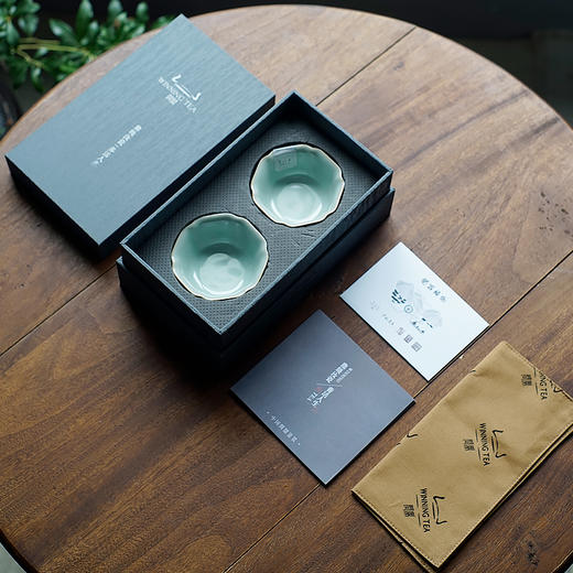 【问鼎】【黛蓝大菩提杯2入】景德镇茶盏小茶杯个人陶瓷茶具品茗杯单杯 商品图6