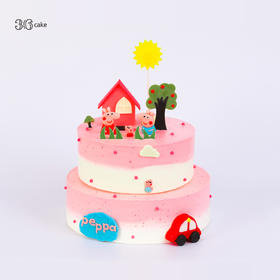 小猪佩奇.双层鲜果戚风蛋糕