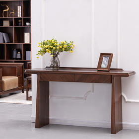 【现代实木风-NJT5310-120玄关】现代实木/现代简约/入门/北美黑胡桃/ 实木玄关