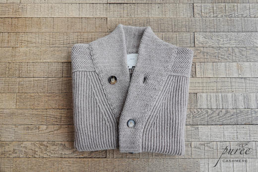 #1985 「BE GENTLE CARDIGAN 」 30% CASHMERE 70% WOOL 绅士青果领厚实开衫 商品图5