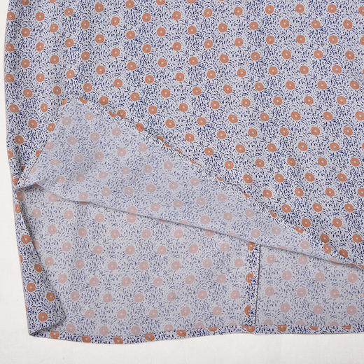 圣三利女装  气质优雅半高领碎花衬衫SL121E01 商品图4