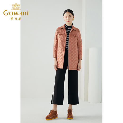 乔万尼秋冬新款保暖外套保暖丝绒棉袄休闲款可叠穿丝绒舒适棉服ES4T370 商品图4