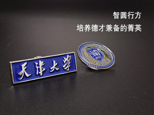 天津大学徽章金属校徽毕业庆典纪念章 商品图2