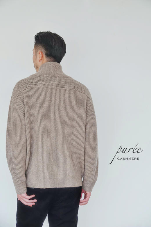 #1985 「BE GENTLE CARDIGAN 」 30% CASHMERE 70% WOOL 绅士青果领厚实开衫 商品图3