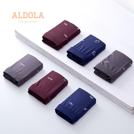 雅黛丽内裤男士青年平角柔软舒适亲肤中腰印花四角内裤男 商品图0