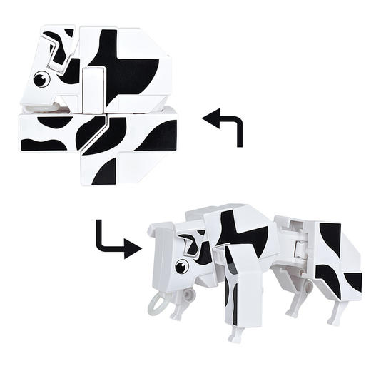 万代Bandai Q变萌字-欢乐草原套装（狗，象，兔，鹅，牛）BANC71023 商品图2