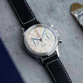 海鸥D304航空计时飞行员手动机械码表1963限量版皮带复古NATO