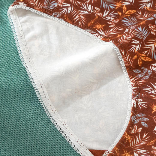 雅黛丽女士内裤中腰三角裤纯棉底裆透气舒适性感4条装底裤 商品图3