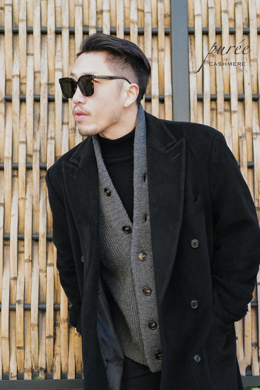 #1985 「BE GENTLE CARDIGAN 」 30% CASHMERE 70% WOOL 绅士青果领厚实开衫 商品图2