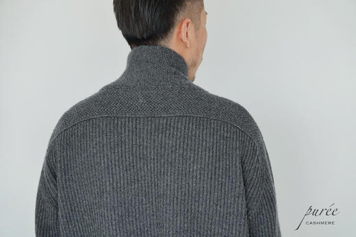 #1985 「BE GENTLE CARDIGAN 」 30% CASHMERE 70% WOOL 绅士青果领厚实开衫 商品图5