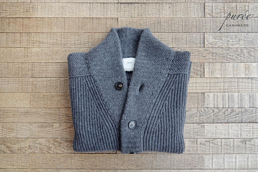 #1985 「BE GENTLE CARDIGAN 」 30% CASHMERE 70% WOOL 绅士青果领厚实开衫 商品图6