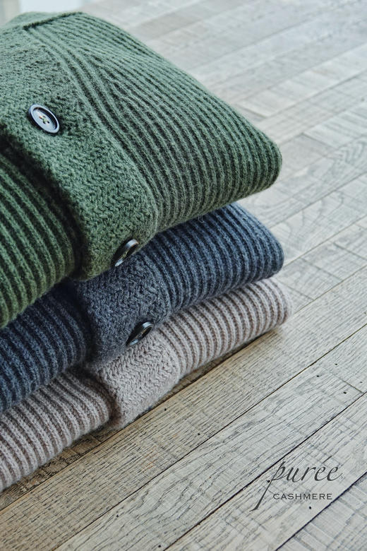 #1985 「BE GENTLE CARDIGAN 」 30% CASHMERE 70% WOOL 绅士青果领厚实开衫 商品图7