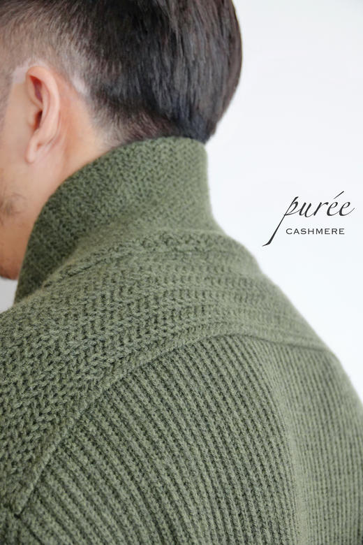 #1985 「BE GENTLE CARDIGAN 」 30% CASHMERE 70% WOOL 绅士青果领厚实开衫 商品图1