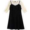 奢姿2021秋季新款胖妹妹假两件拼接连衣裙大码女装肥mm宽松裙子9903860410 商品缩略图4