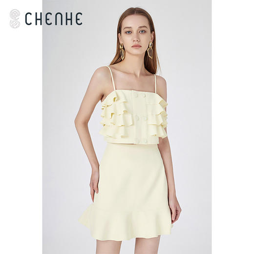 【M1】臣禾西装套装通勤【时髦小众】职业修身气质简约【浅色三件套】T211010229【奥莱】 商品图4