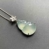 高冰种飘花厚庄翡翠大葫芦18k白金镶嵌 商品缩略图3
