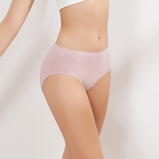 【日本检品】女士蚕蛹蛋白底裆冰爽内裤(4条装) （肤+绿+粉+紫） 均码 商品图1